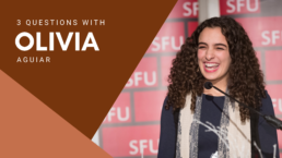 Three Questions With Olivia Aguiar