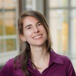 Lucía Céspedes, research associate at the ScholCommLab, smiling into the camera.